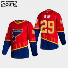 St. Louis Blues Vince Dunn 29 2020-21 Reverse Retro Authentic Shirt - Kinderen